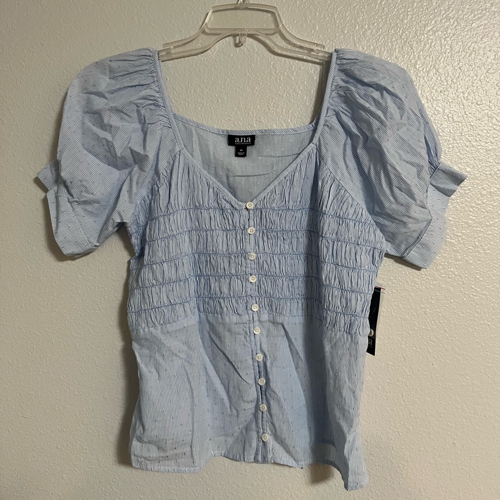 A.N.A Blouse. Color: Light Blue. Size: Medium.